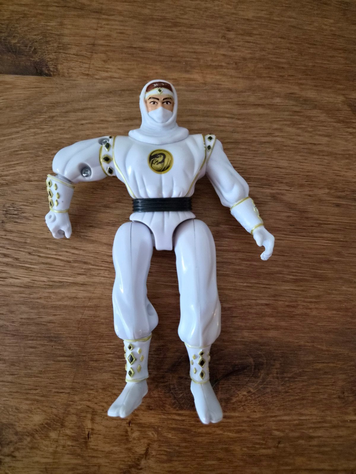 Vintage Power Rangers White Ninja Ranger (Twirling Action), Ophalen of Verzenden, Zo goed als nieuw