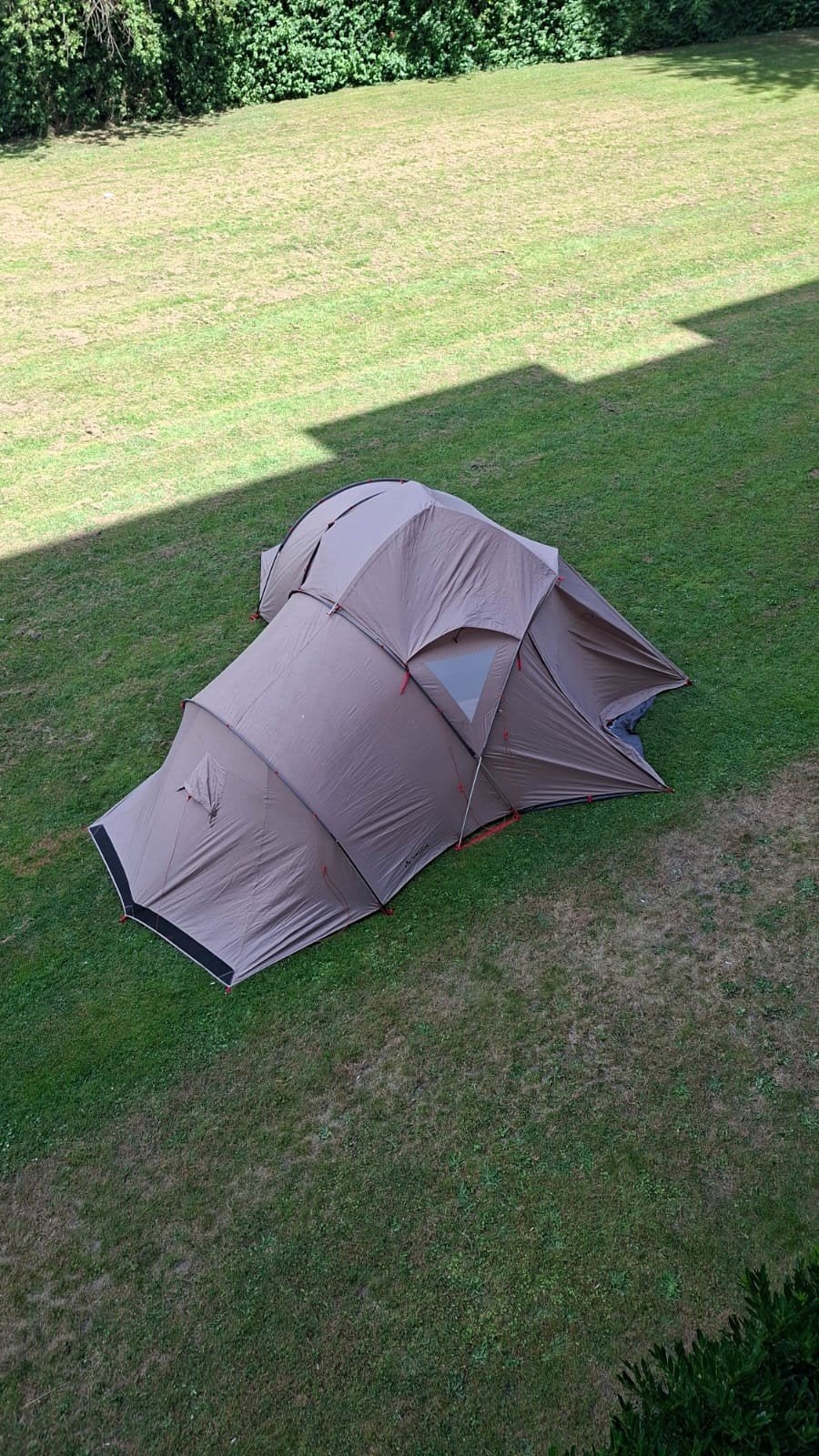 Vaude Badawi Long 6-persoons polyester tunneltent, Ophalen of Verzenden, Zo goed als nieuw, Tot en met 6
