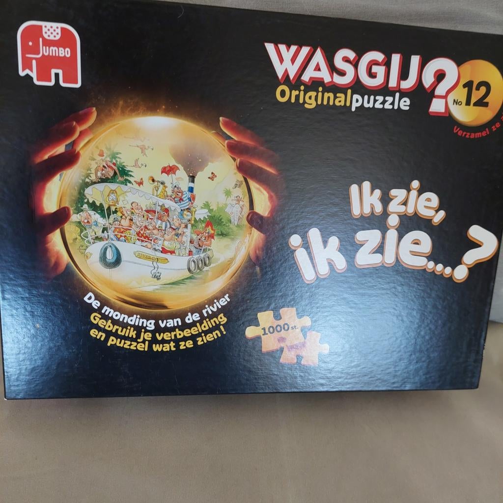 Wasgij Original Puzzel No. 12 - Ik zie, ik zie...?, Ophalen of Verzenden, 500 t/m 1500 stukjes, Gebruikt, Legpuzzel