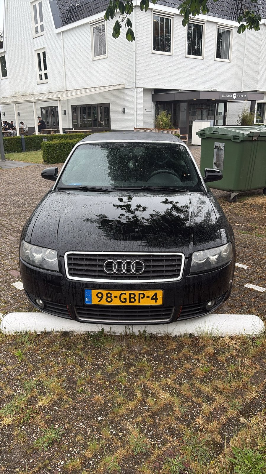 Audi A4 2003 Zwart, Auto's, Audi, Cabriolet, 4 stoelen, A4, 1781 cc