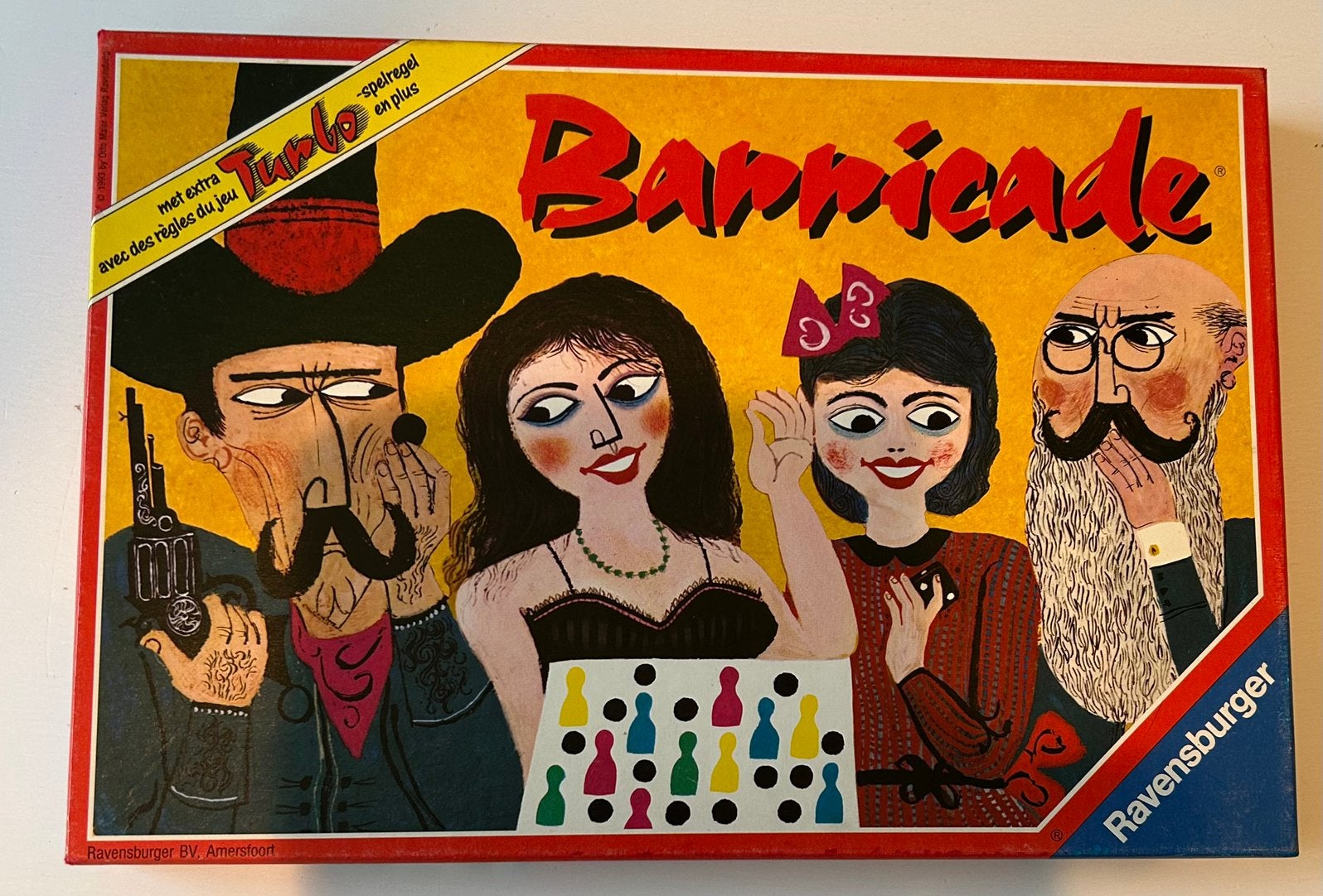 Barricade Spel Ravensburger Compl. + Extra Turbo Spelregels!, Een of twee spelers, Ophalen of Verzenden, Zo goed als nieuw