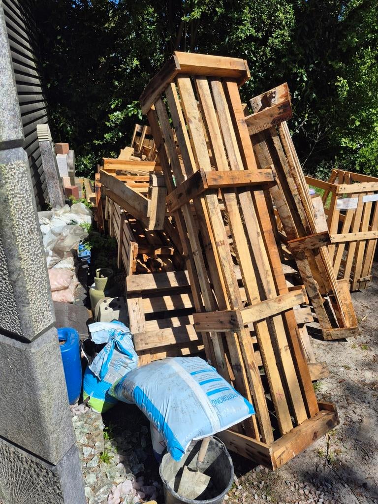 Gebruikte houten pallets en kisten, Ophalen, Gebruikt, 25 tot 50 mm, Pallet