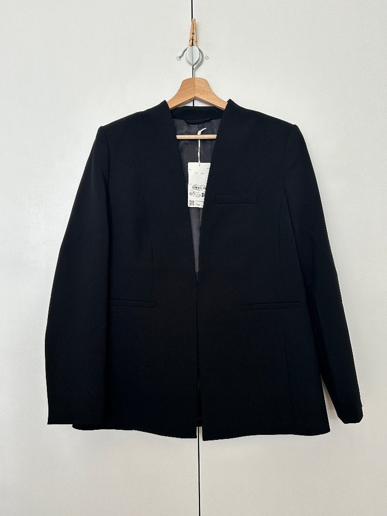 Zwarte chique nieuwe kraagloze getailleerde blazer C&A mt 40, Kleding | Dames, Maat 38/40 (M), Zwart, Nieuw, Ophalen of Verzenden