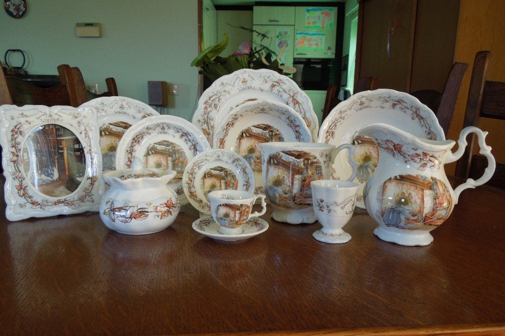 Royal Doulton Brambly Hedge Winter Servies - 12 Delen, Ophalen