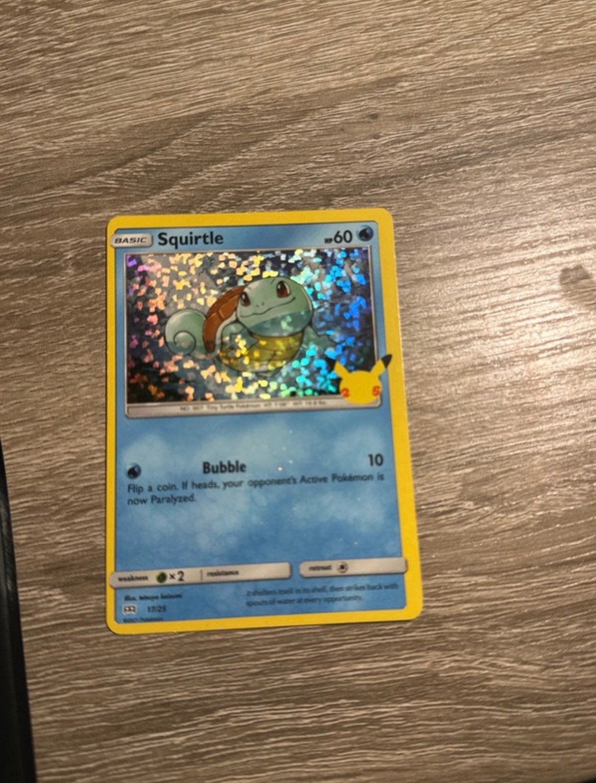 Squirtle Holo Pokémon McDonald's 2021 Kaart, Ophalen of Verzenden, Zo goed als nieuw, Losse kaart, Foil