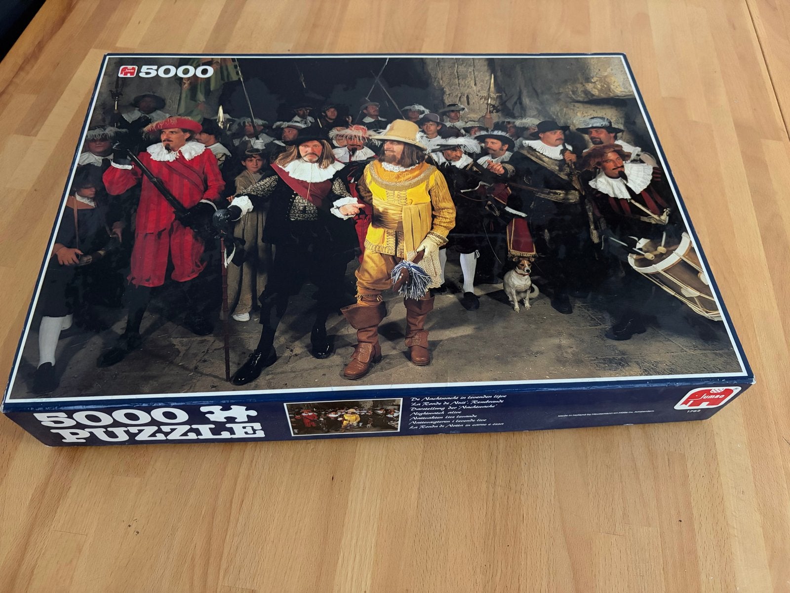Jumbo Legpuzzel De Nachtwacht 5000 stukjes, Ophalen, Meer dan 1500 stukjes, Gebruikt, Legpuzzel
