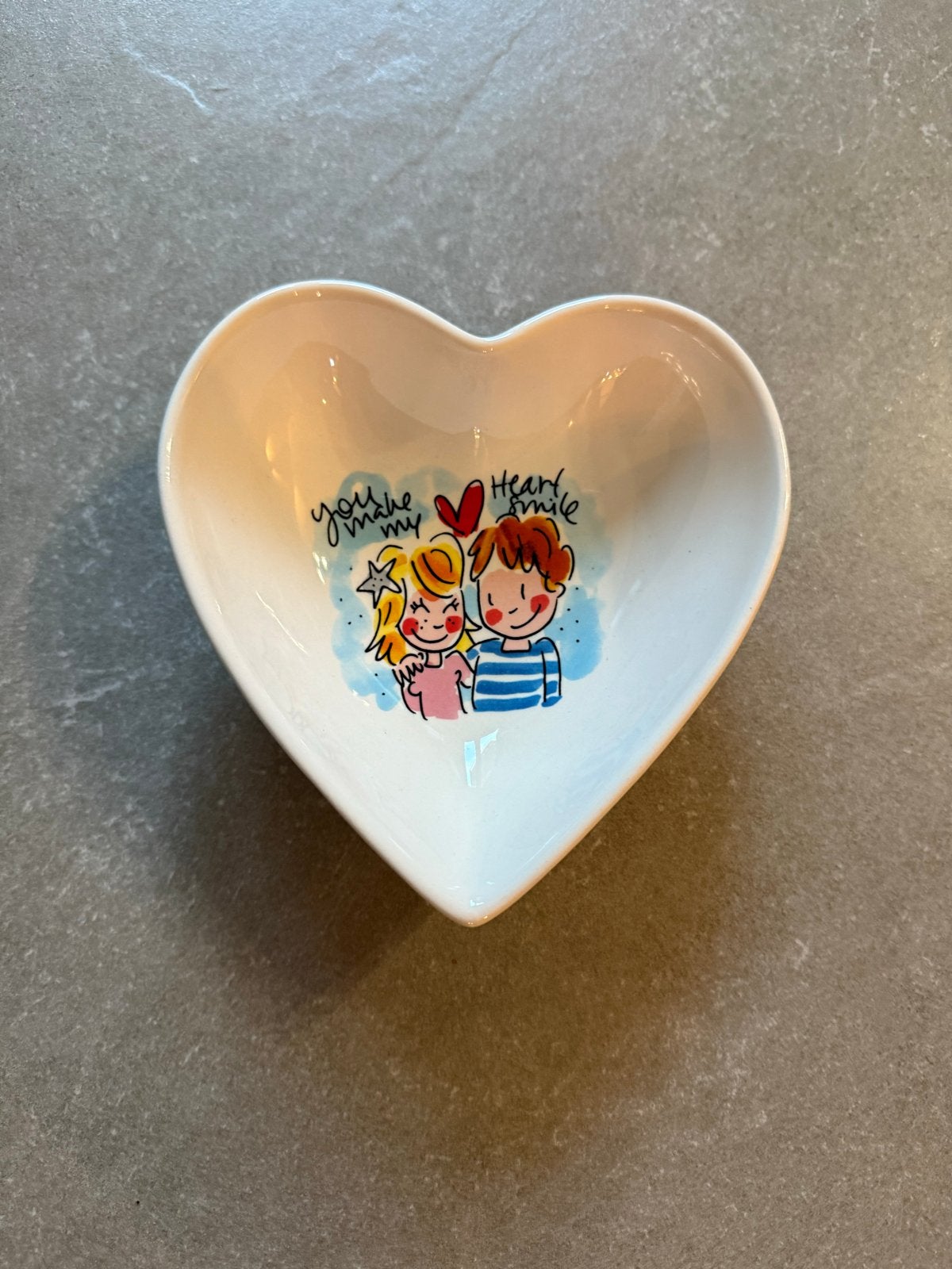 Blond Amsterdam schaaltje hartvormig, nieuw, Porselein of Keramiek, Schaal, Nieuw, Ophalen of Verzenden