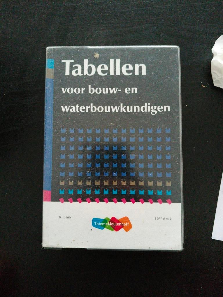 Tabellen voor bouw- en waterbouwkundigen - 10e druk, Boeken, Techniek, Gelezen, Ophalen of Verzenden