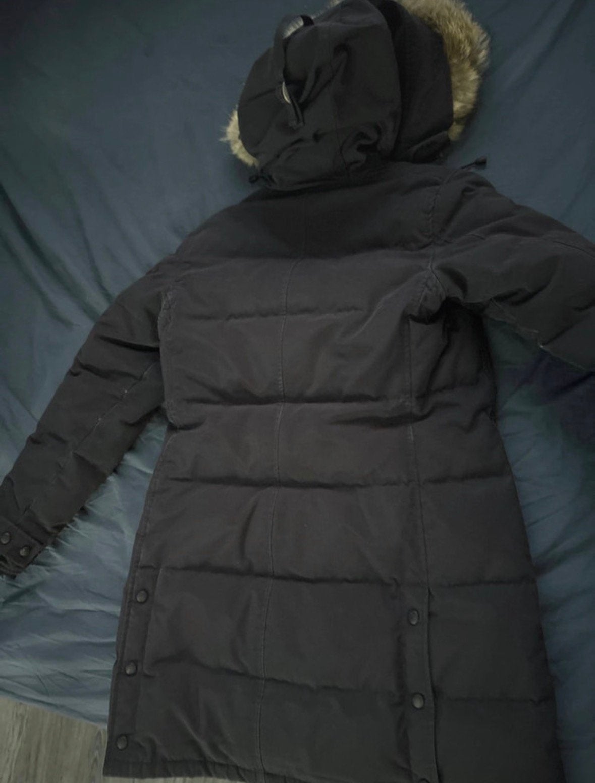 Canada goose Chelsea parka, Ophalen of Verzenden, Gedragen, Maat 38/40 (M), Blauw