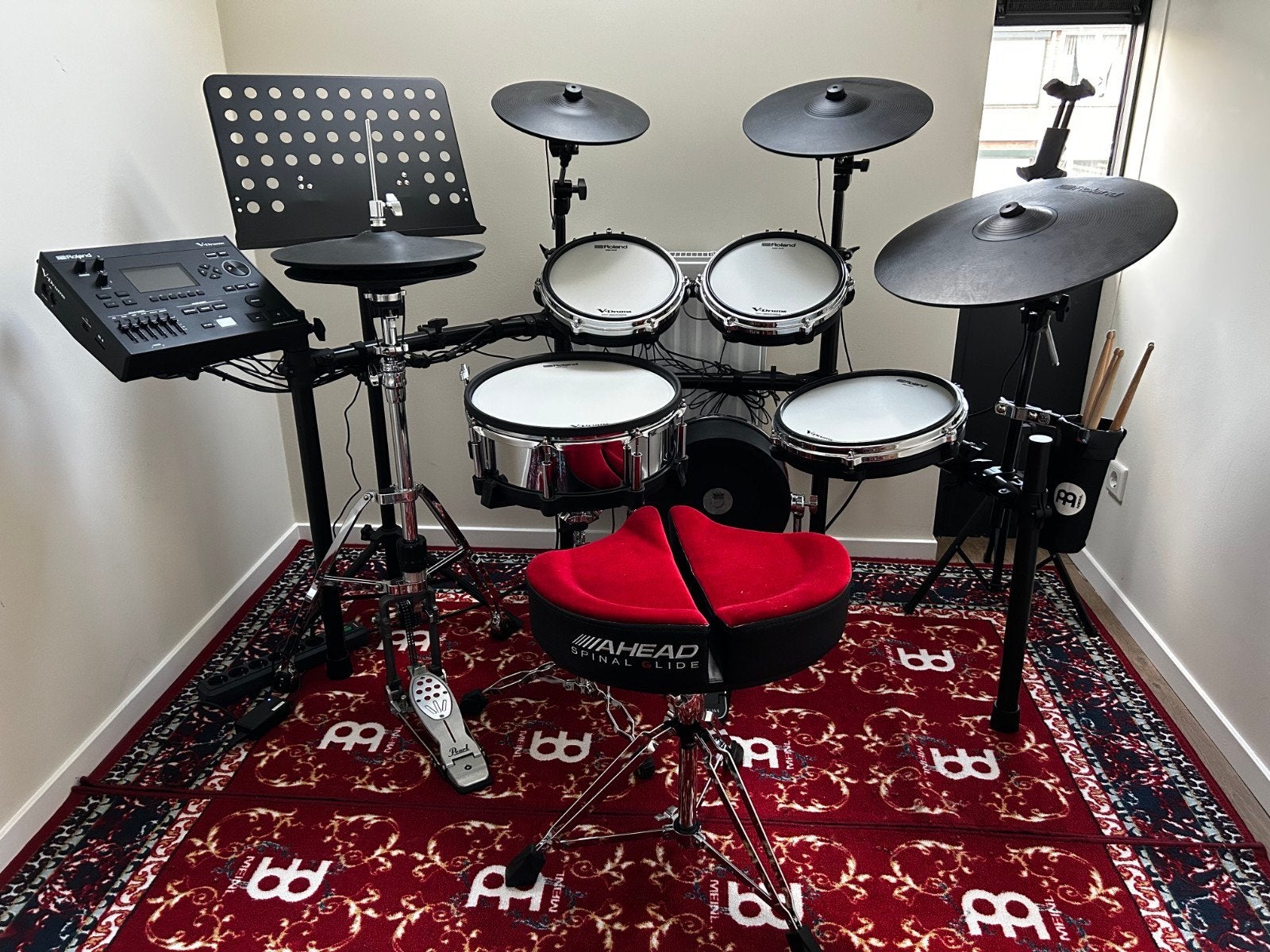 Roland V-drums TD516 kit & extra's, Ophalen, Zo goed als nieuw, Roland