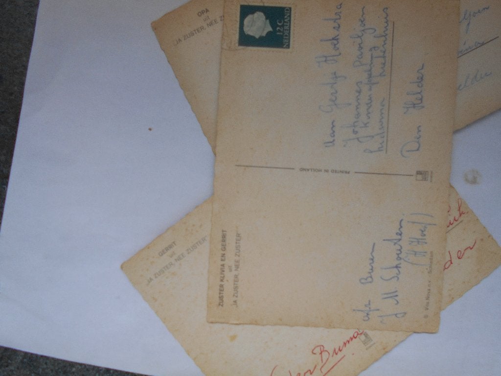Zuster Klivia, Gerrit en Opa uit : Ja Zuster Nee Zuster, Verzamelen, Ophalen of Verzenden, 1960 tot 1980, Gelopen, Cultuur en Media