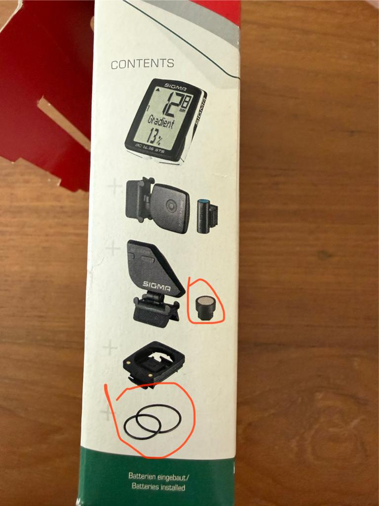 Sigma BC 14.16 STS CAD Fietscomputer Draadloos, Fietsen en Brommers, Fietsaccessoires | Fietscomputers, Ophalen of Verzenden, Cadanssensor