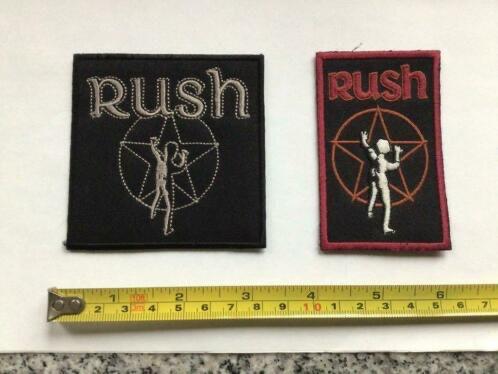 2 verschillende patches van Rush band  nieuw  per stuk 3,50, Nieuw, Ophalen of Verzenden, Kleding, REGINA