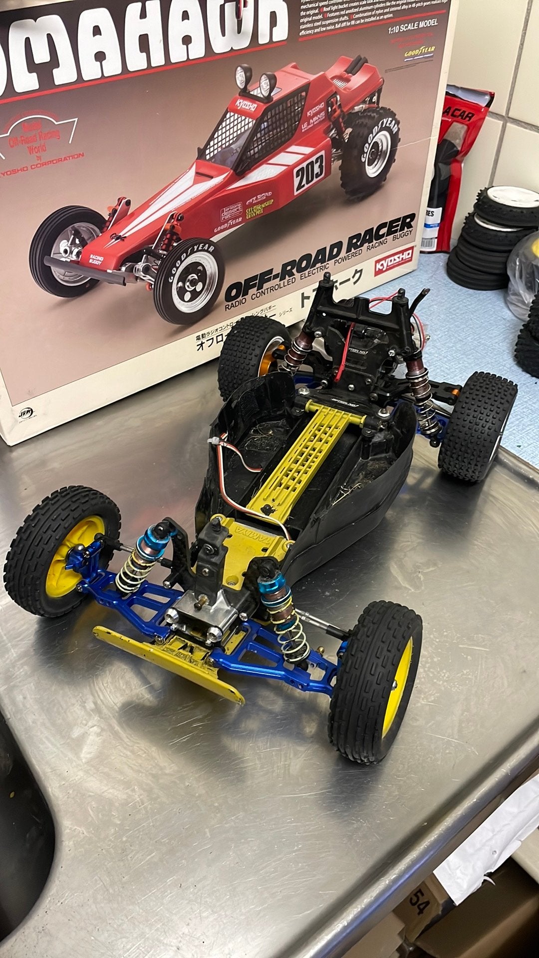 Tamiya DT-02 buggy alu gpm tuned new gearbox, Elektro, Auto offroad, Ophalen of Verzenden, Zo goed als nieuw