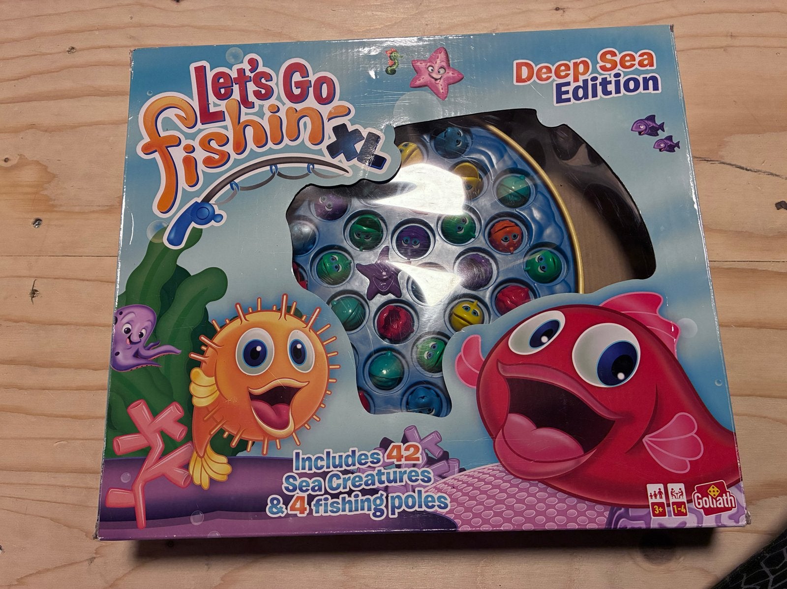 Let's Go Fishing Deep Sea Edition - Goliath, Drie of vier spelers, Ophalen of Verzenden, Gebruikt