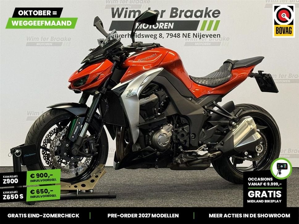 Kawasaki Z 1000 ABS (bj 2014) 19,023 km, 4 cilinders, Motorrijbewijs A, Bedrijf, Onbekend