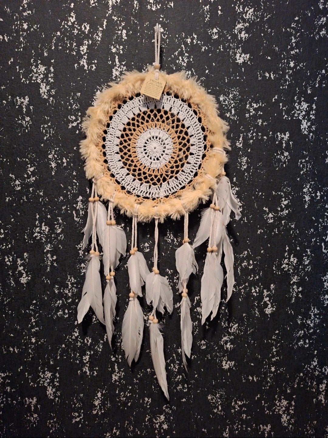 Dromenvanger met veren en gehaakte details, Meerkleurig, Boho, Nieuw, Ophalen of Verzenden