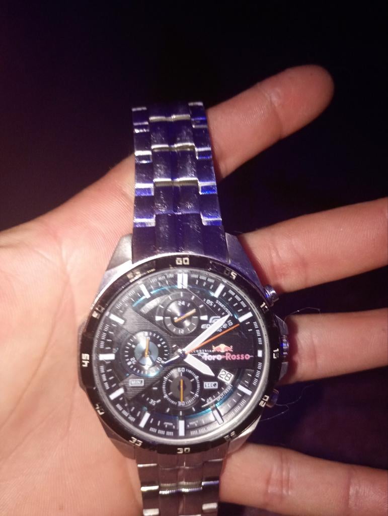 Edivice Casio, Overige merken, Staal, Polshorloge, Ophalen of Verzenden