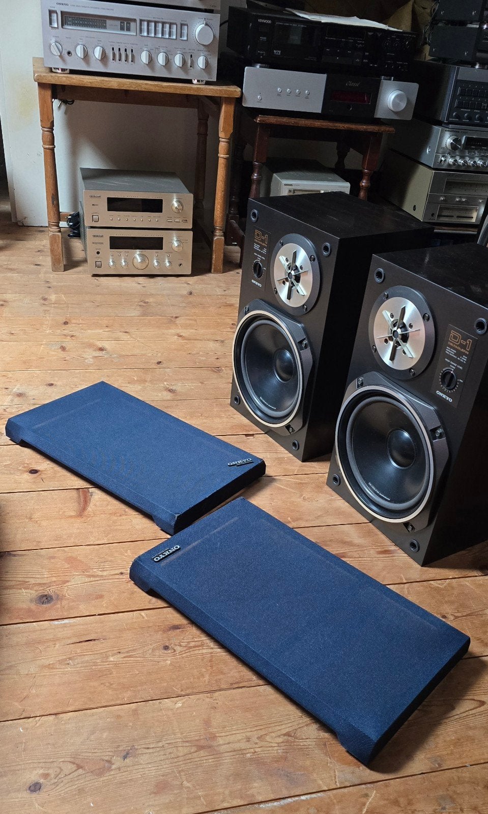 Onkyo D-1 Boekenplank Luidsprekers - Vintage Geluid, Audio, Tv en Foto, Gebruikt, Ophalen of Verzenden, Minder dan 60 watt, Onkyo
