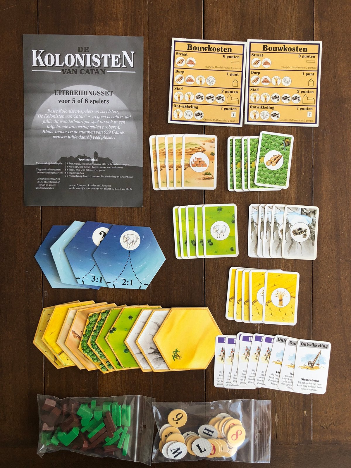 Uitbreiding 5-6p Kolonisten van Catan - houten uitvoering, Ophalen of Verzenden, Zo goed als nieuw