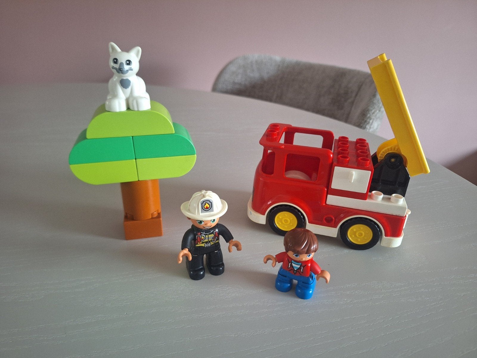 Duplo Brandweerwagen 10901, Inclusief minifiguren, Gebruikt, Ophalen of Verzenden, Duplo
