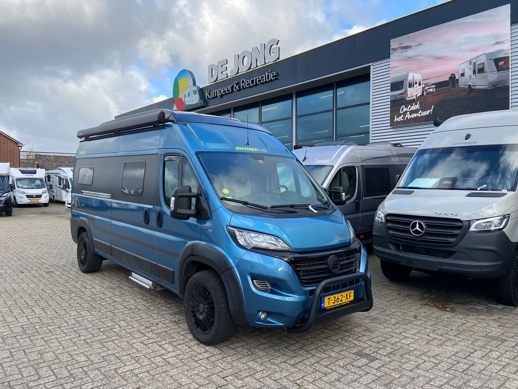 Hymer Free 600 Blue Evolution Fiat (bj 2019), Caravans en Kamperen, Buscamper of Camperbus, Fietsendrager, Bedrijf, Hymer
