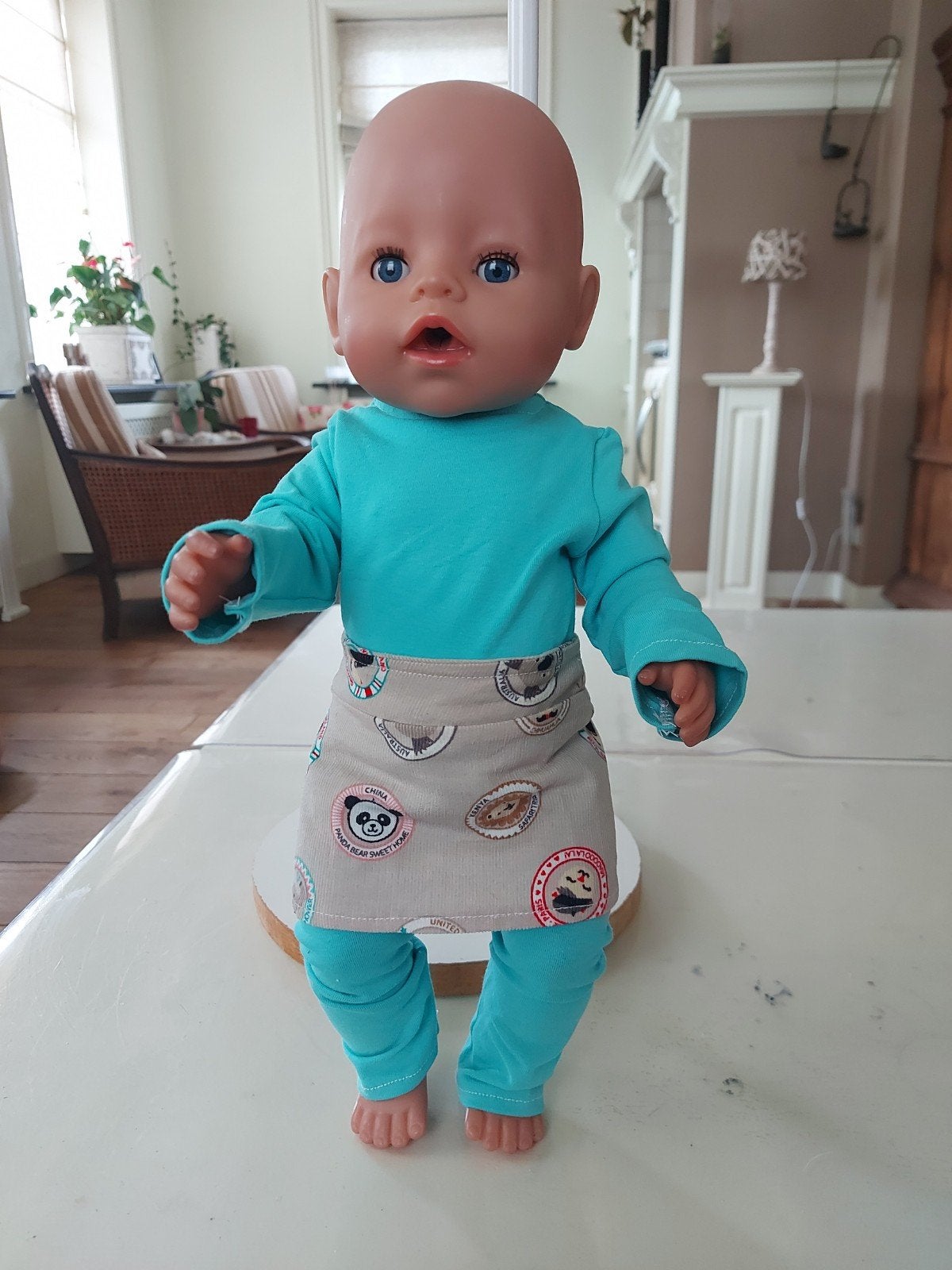 Rokje set baby born pop 43cm, Ophalen of Verzenden, Nieuw, Babypop