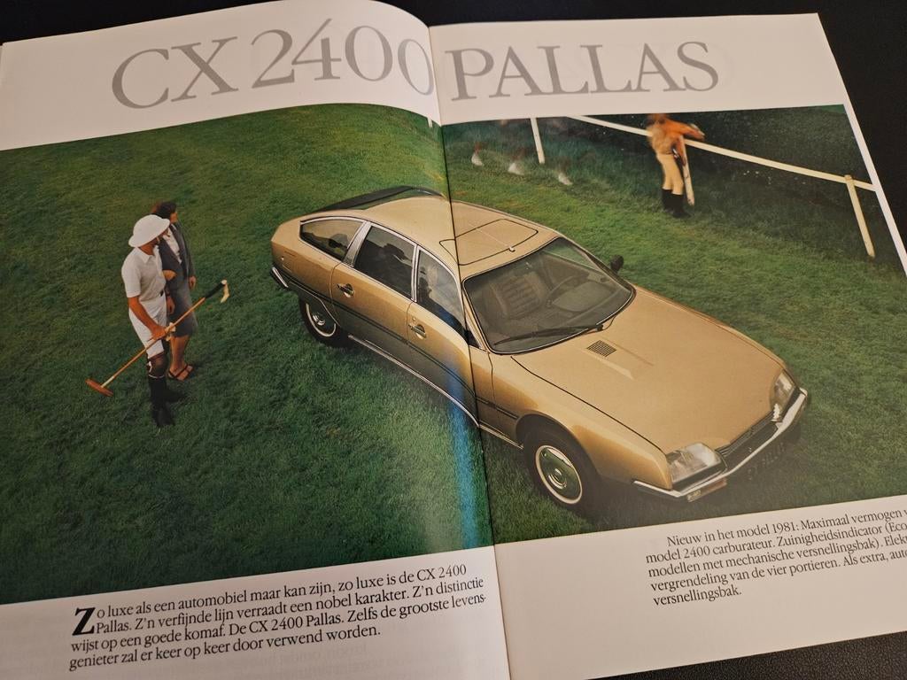 Brochure Citroën CX 2400 Pallas, GTI & Prestige 1981, Ophalen of Verzenden, Zo goed als nieuw, Citroën