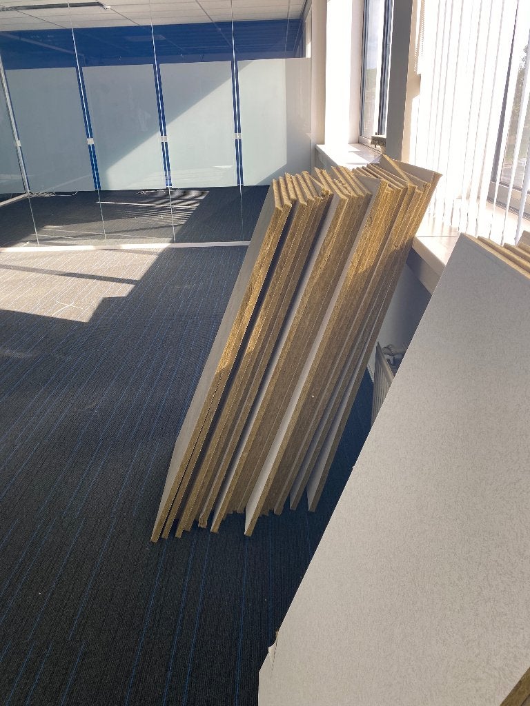 tegels voor verlaagd systeemplafond, Overige materialen, Gebruikt, 12 cm of meer, Minder dan 5 m²
