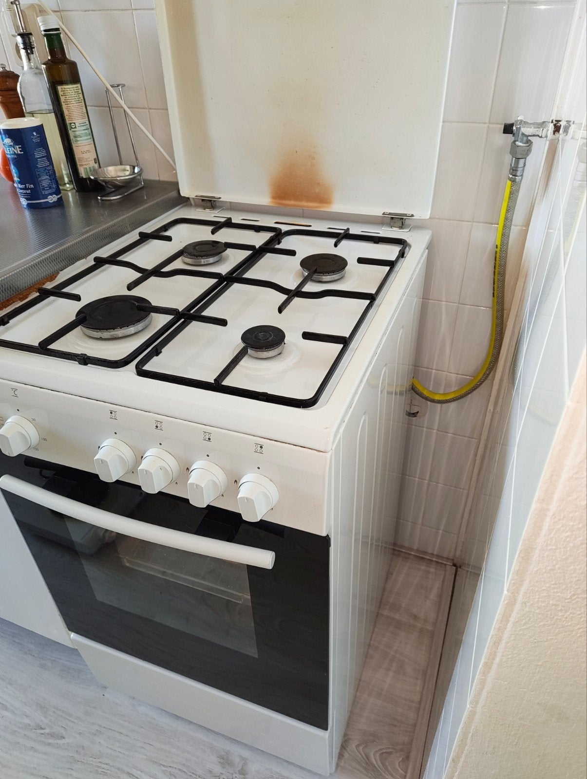 Etna gasfornuis met elektrische oven, Ophalen, Gebruikt, 4 kookzones, Gas