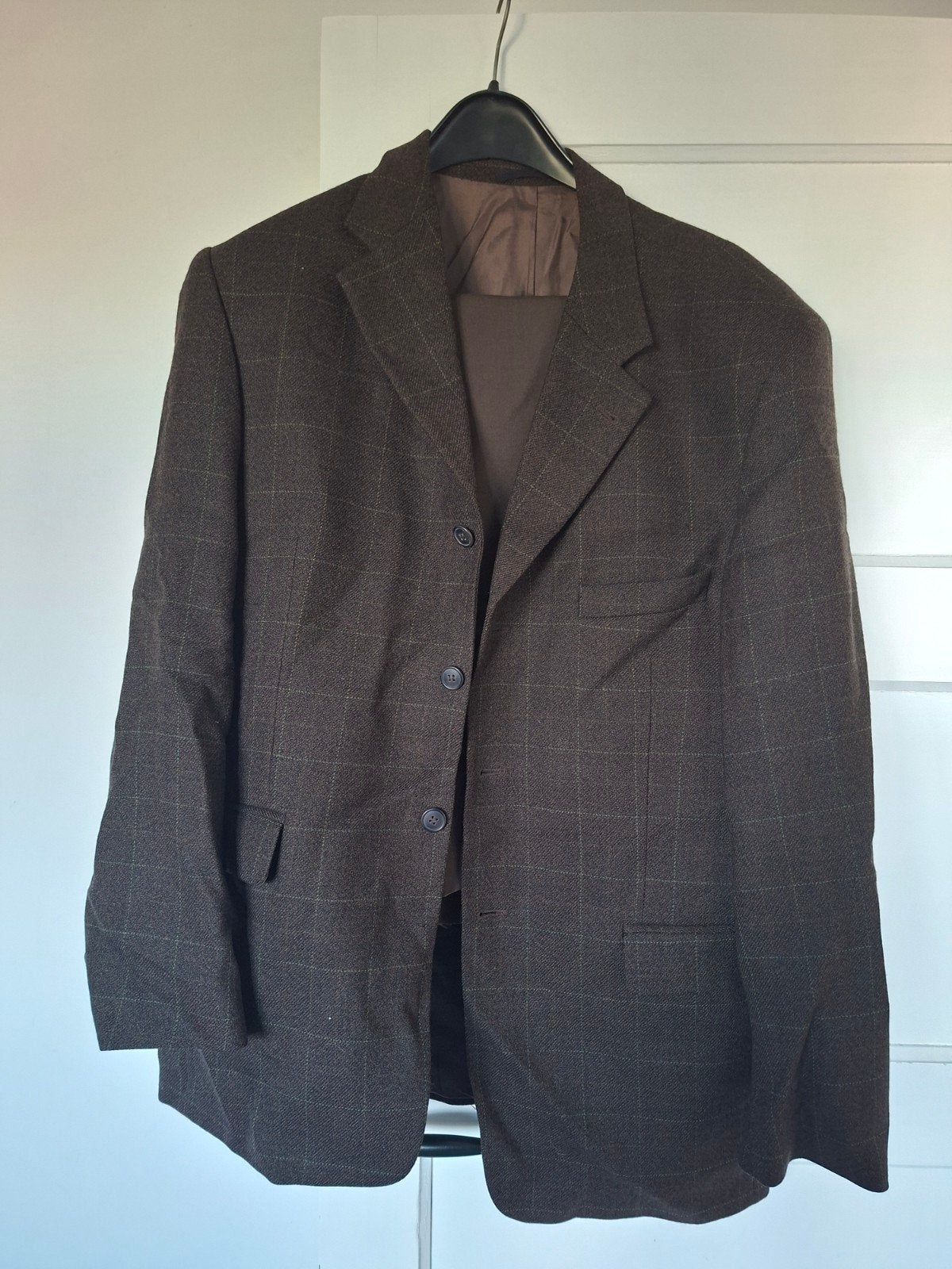Herenpak vintage bruin, Bruin, Ophalen of Verzenden, Gedragen, Maat 56/58 (XL)