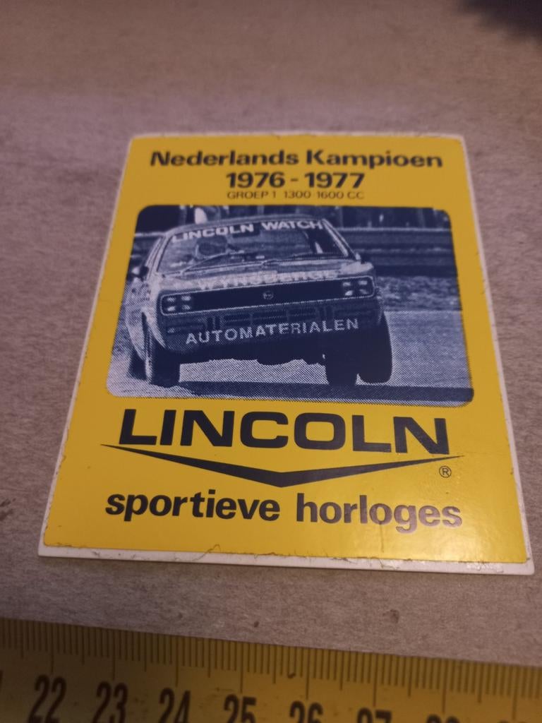 Lincoln sportieve horloges nederlands kampioen 76/77 gr 1, Ophalen of Verzenden, Zo goed als nieuw