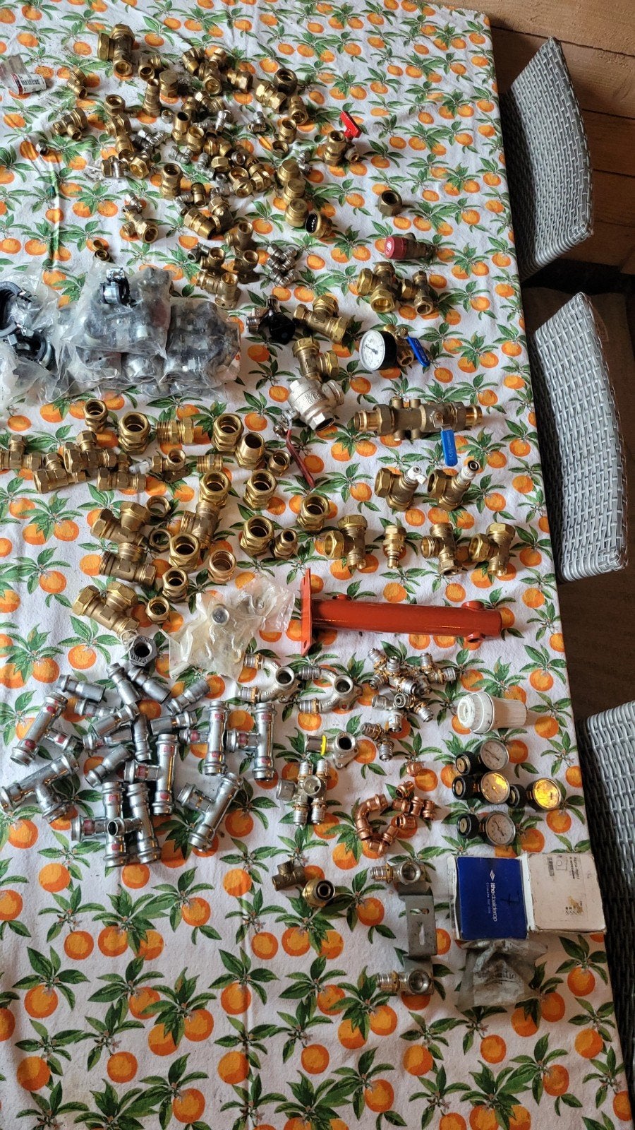 Diverse koperen en vsh messing fittingen en koppelingen, Ophalen