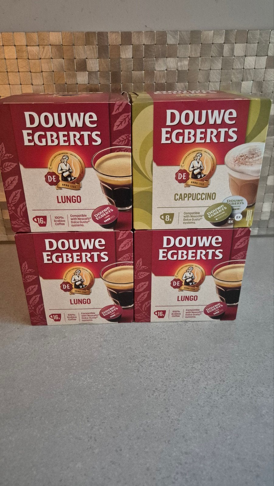 Douwe Egberts Lungo & Cappuccino Dolce Gusto cups, Ophalen of Verzenden, Dolce Gusto