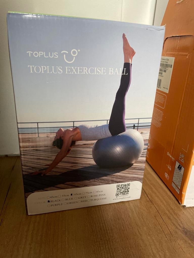 Toplus Exercise Bal - Fitnessbal voor training en yoga, Ophalen of Verzenden, Nieuw, Buik, Fitnessbal