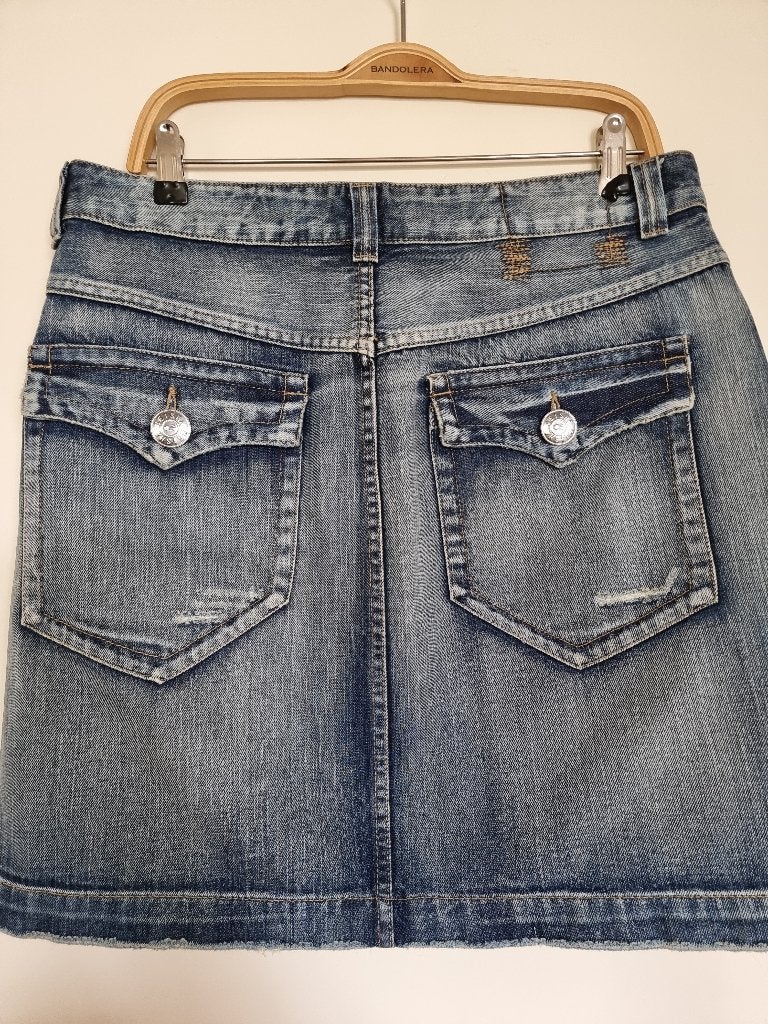 Geisha jeans spijkerrok, Kleding | Dames, Geisha, Maat 46/48 (XL) of groter, Zo goed als nieuw, Boven de knie