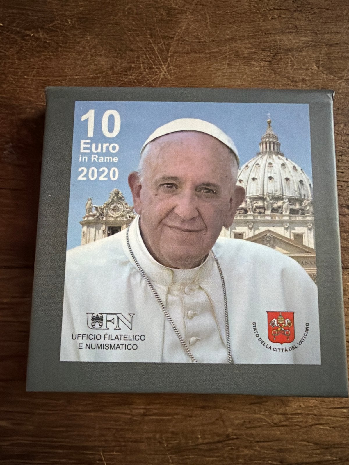 Vaticaan 10 Euro Koperen Herdenkingsmunt Paus Franciscus 202, Ophalen of Verzenden, Overige typen