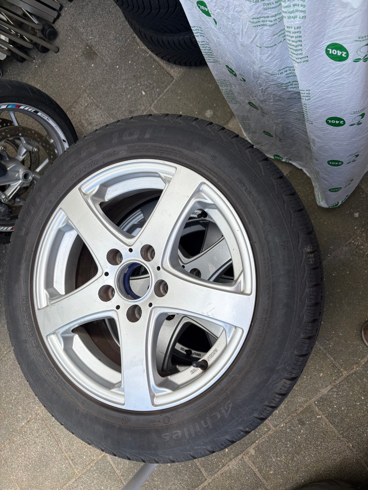 Toyota velgen 16 inch 5x114,3 met winterbanden, Ophalen, Gebruikt, 16 inch, Banden en Velgen