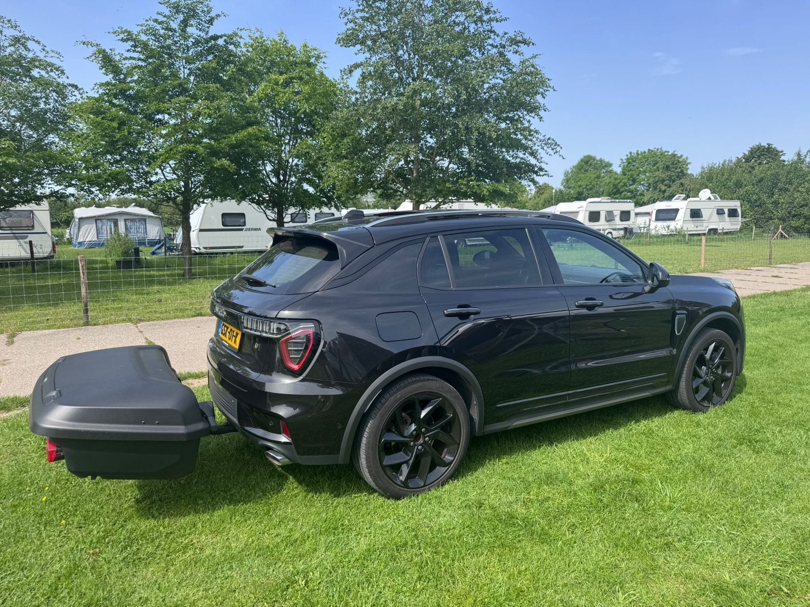 Te huur: Thule Arcos Box M trekhaak bagagebox, Auto diversen, Dakkoffers, Ophalen, Gebruikt