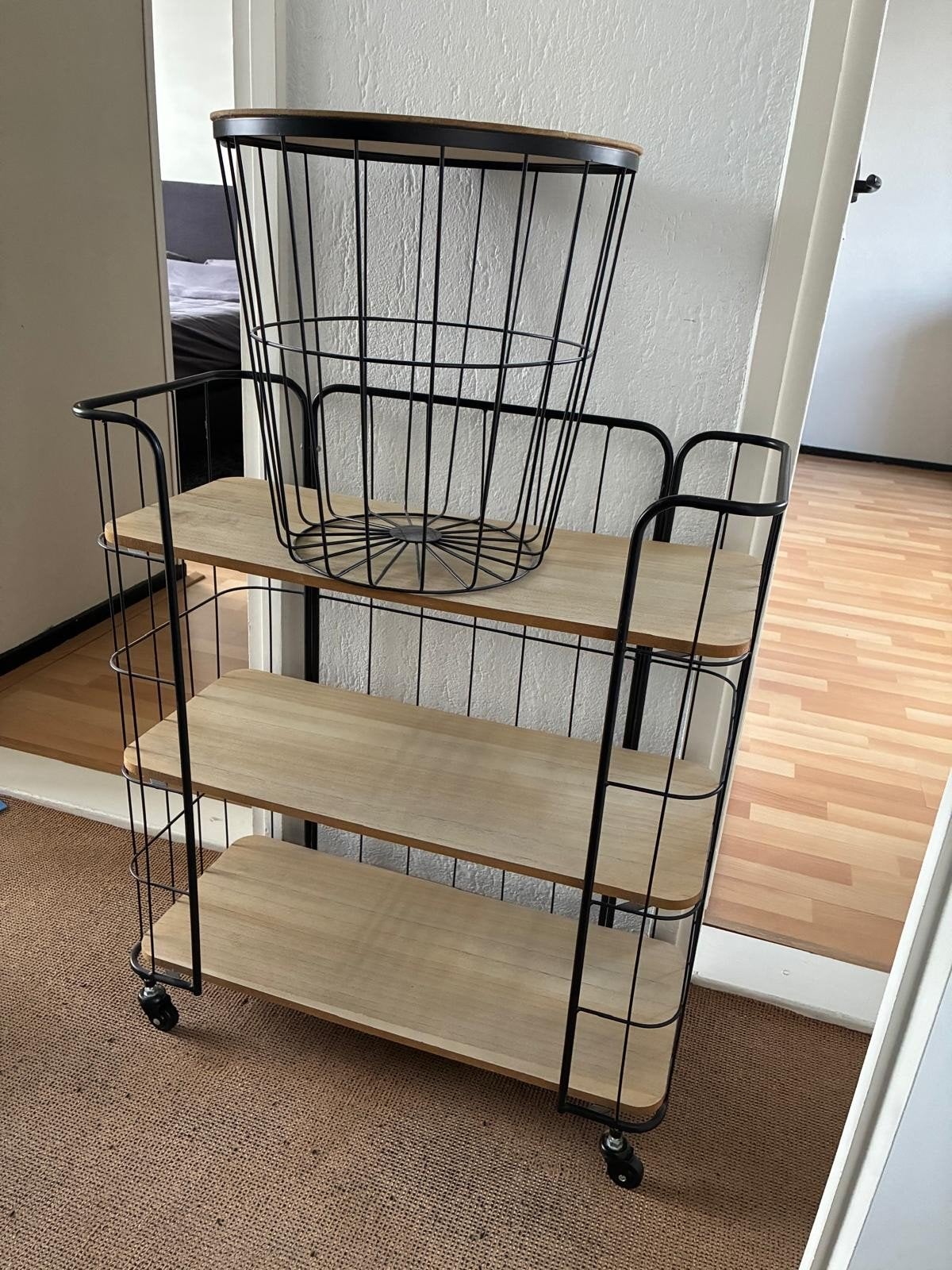 Bakkersrek en bijzettafel set, Ophalen, Gebruikt