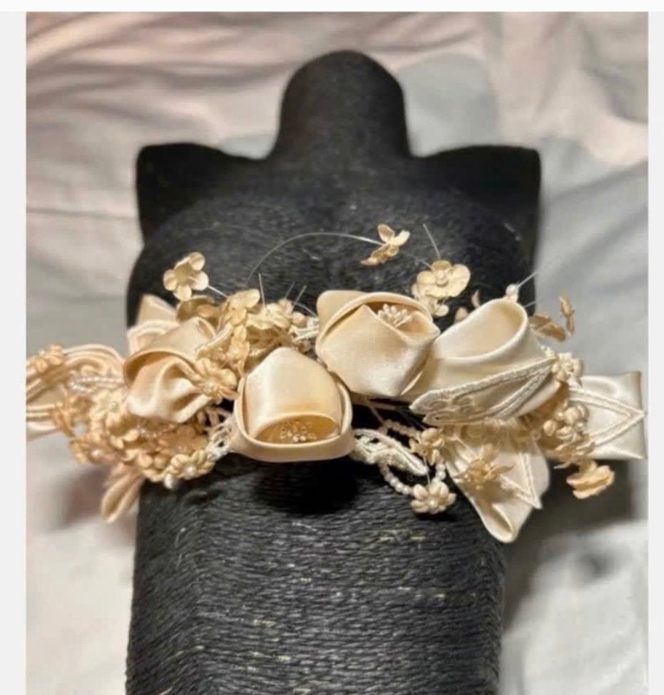 Prachtige antieke Elegante Tiara met Bloemen, Ophalen of Verzenden