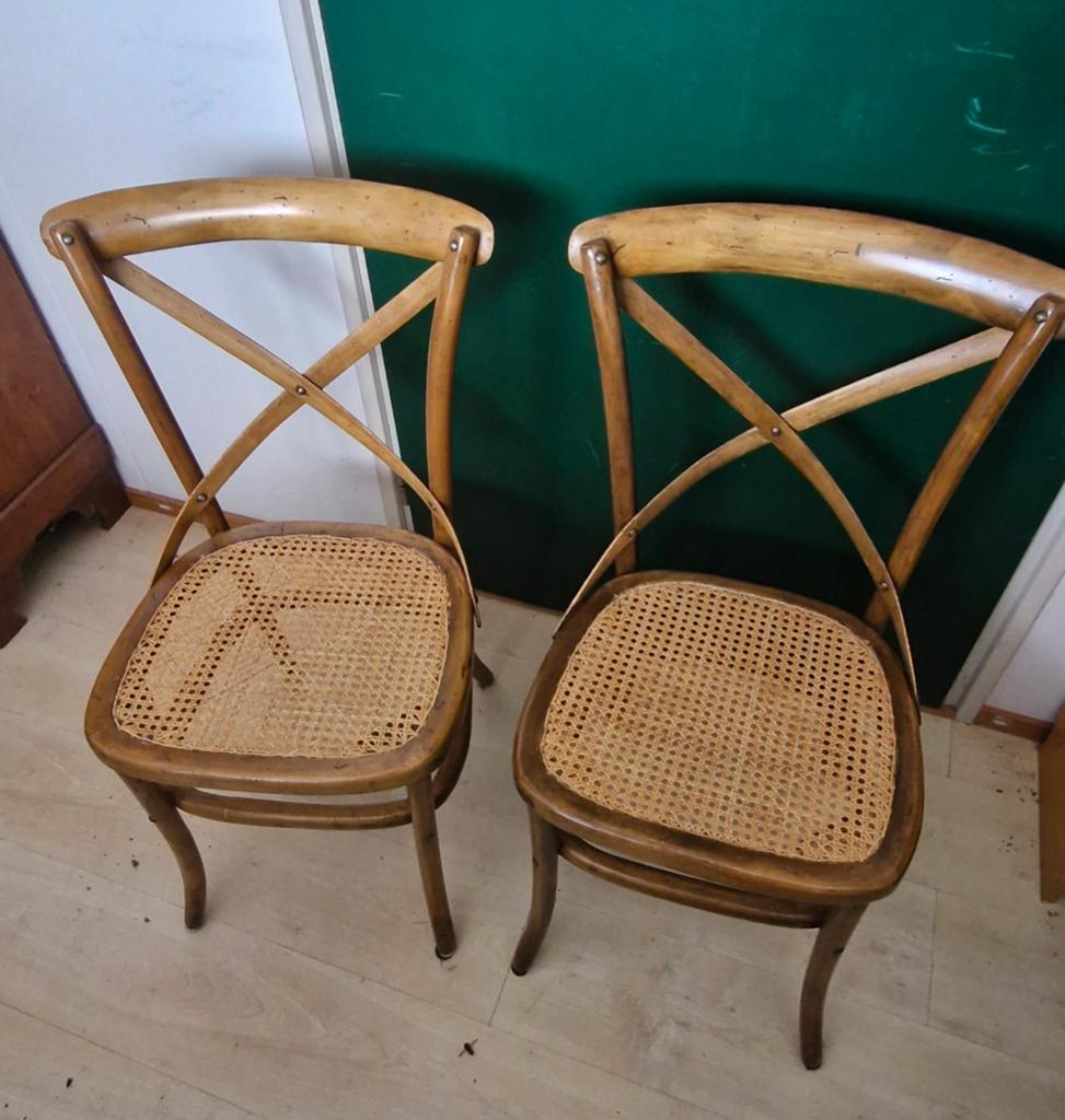 Twee eetkamer stoelen, Antiek en Kunst, Ophalen of Verzenden