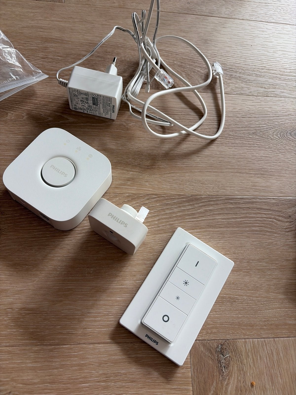 Philips Hue Bewegingsmelder, Dimmer en Bridge Set, Ophalen, Gebruikt