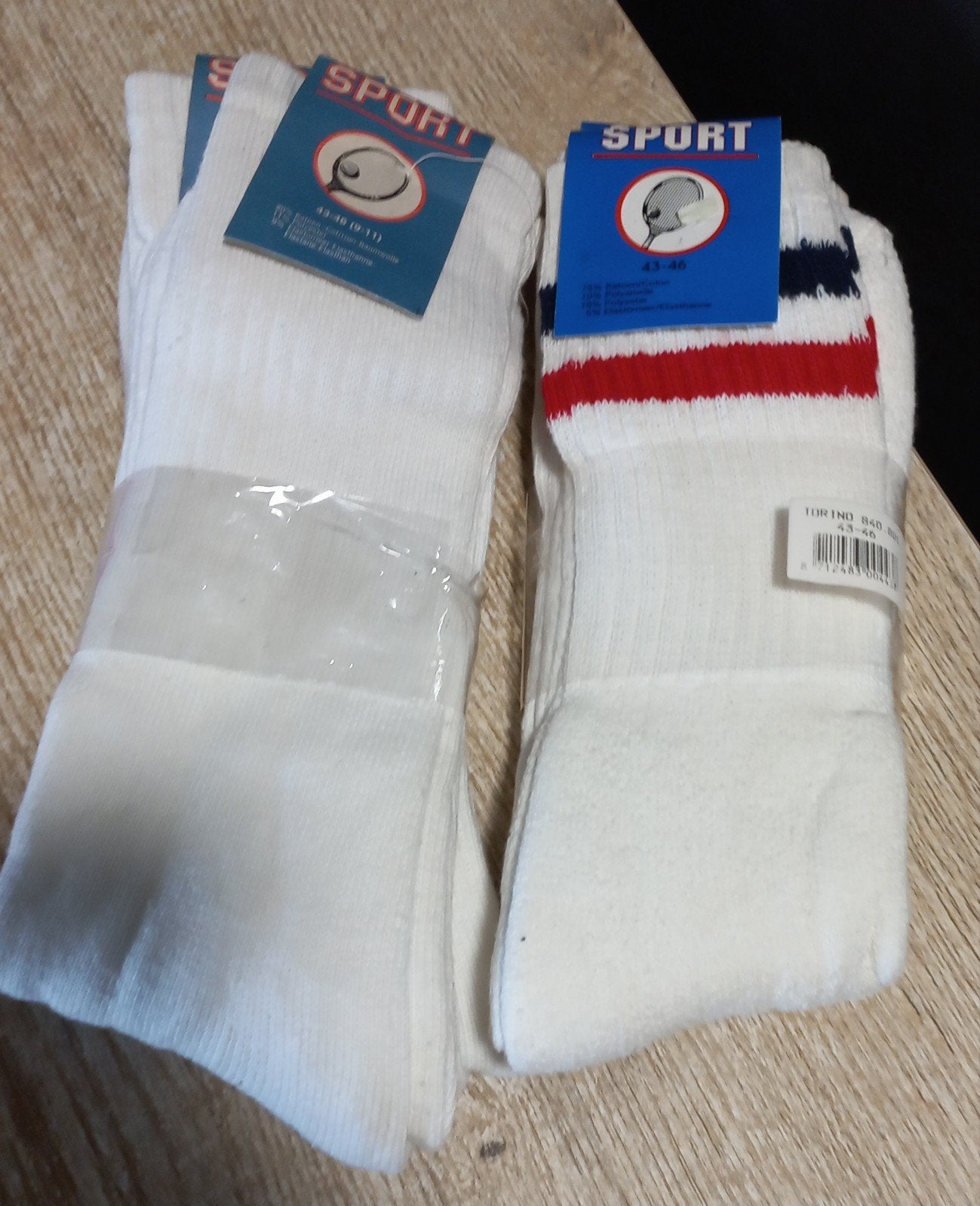 Nieuwe Sport Sokken - Maat 43-46, Sport, Wit, Ophalen of Verzenden, Nieuw