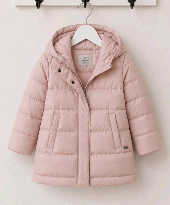 Woolrich meisjes jas met dons, maat 8 / 128., Kinderen en Baby's, Zo goed als nieuw, Woolrich, Jas, Verzenden