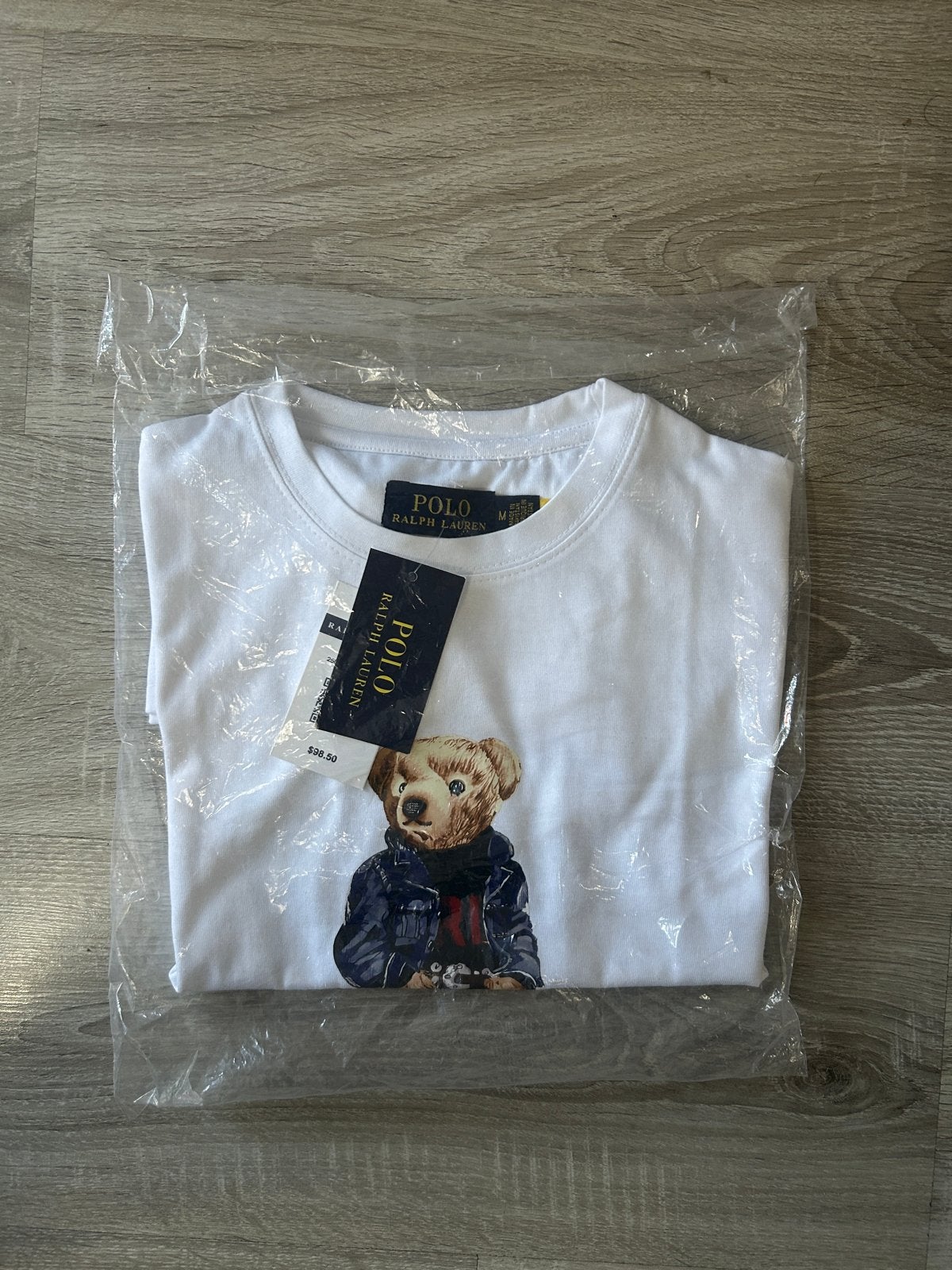 Polo Ralph Lauren T-shirt met Polo Bear - M, Ophalen of Verzenden, Nieuw, Maat 48/50 (M), Wit