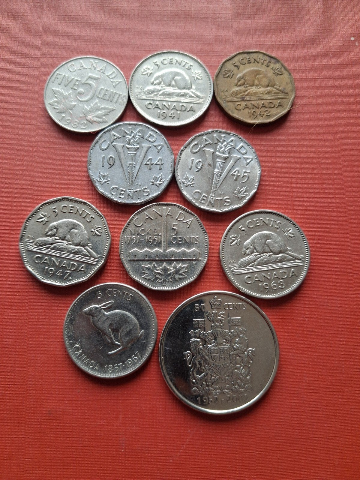 10 x canada, Ophalen of Verzenden, Buitenland, Munten