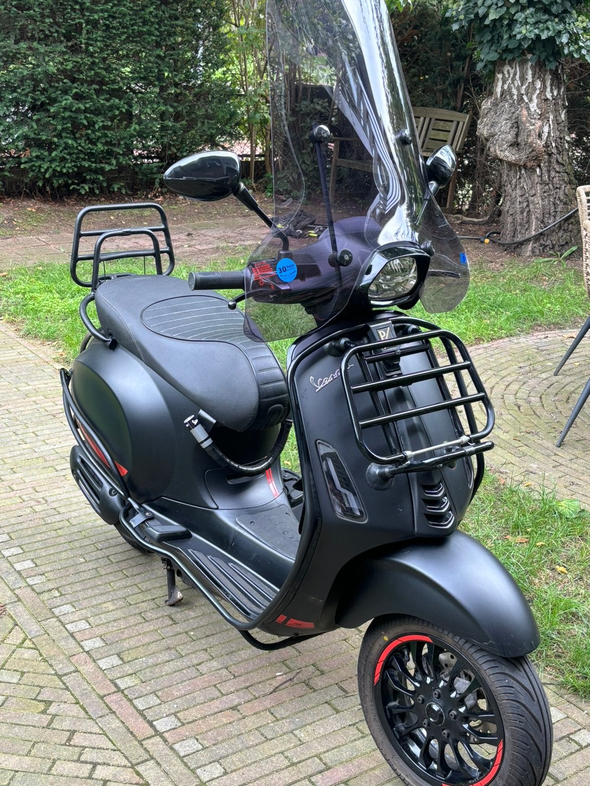 Vespa Sprint 50 4T 45 km/u | Mat zwart | 17.086 km | 2020, Ophalen, Zo goed als nieuw, Benzine, Overige modellen