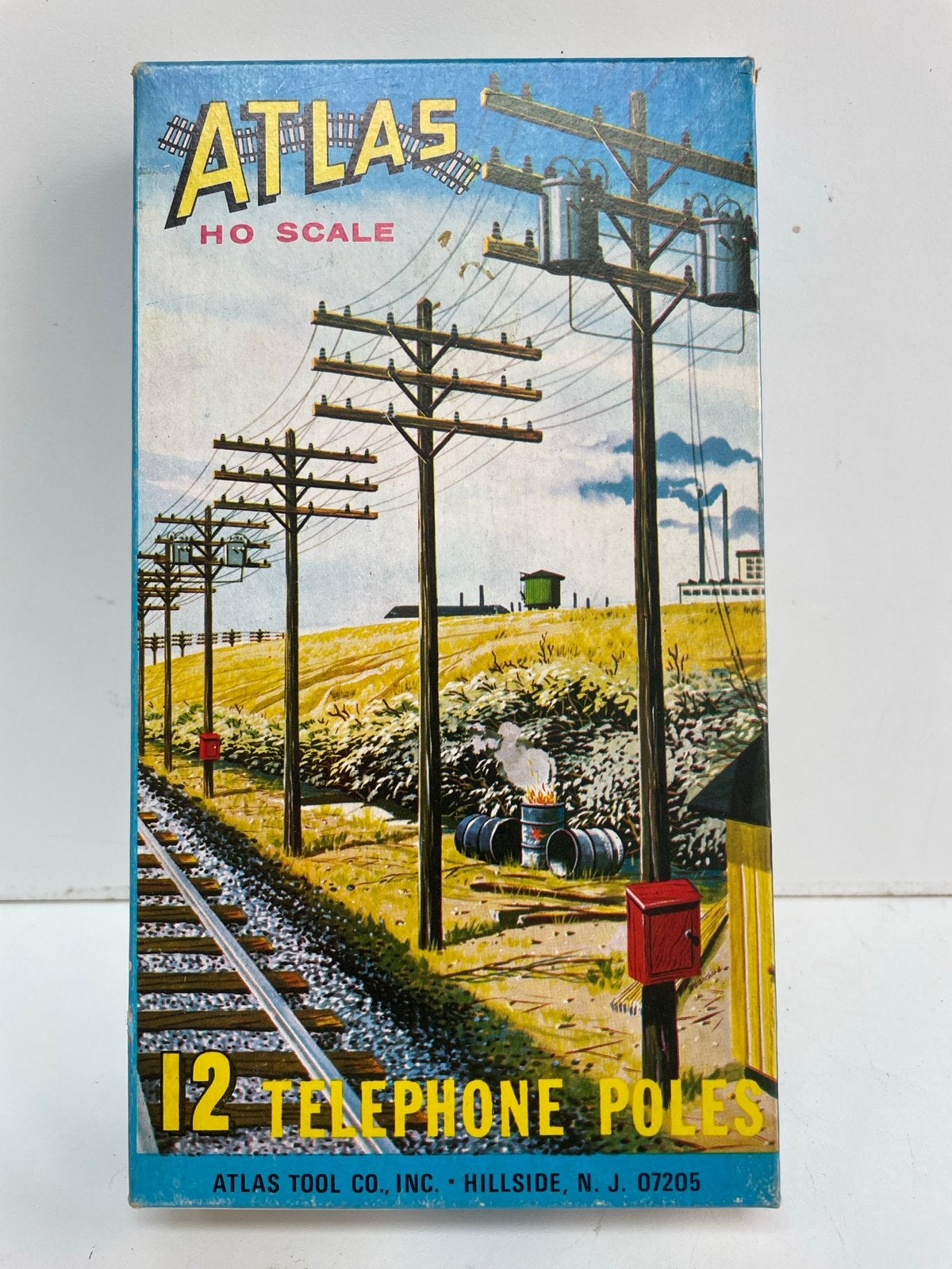 Atlas HO Schaal 12 Telefoonpalen Modelbouw Set #775, Ophalen of Verzenden, Gebruikt, Overige typen
