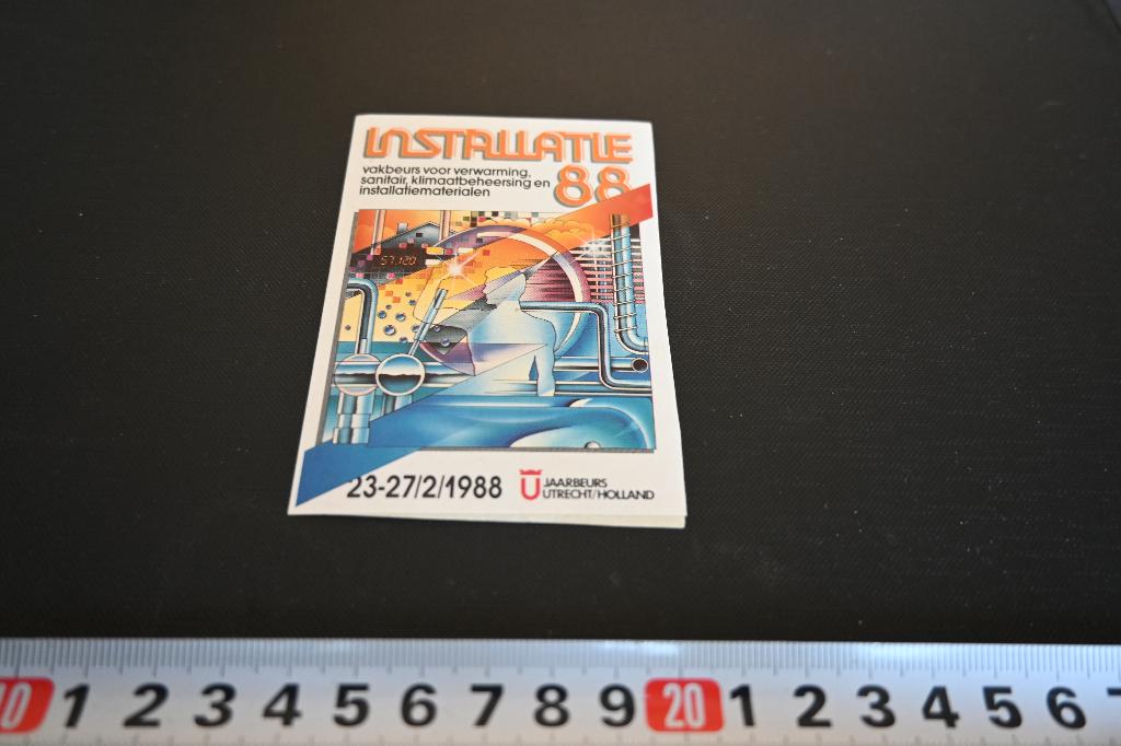 sticker Utrecht Jaarbeurs INSTALLATIE '88, Ophalen, Zo goed als nieuw